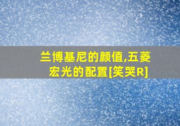 兰博基尼的颜值,五菱宏光的配置[笑哭R]